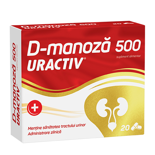 Uractiv D-manoza, 500 mg, 20 capsule, Terapia