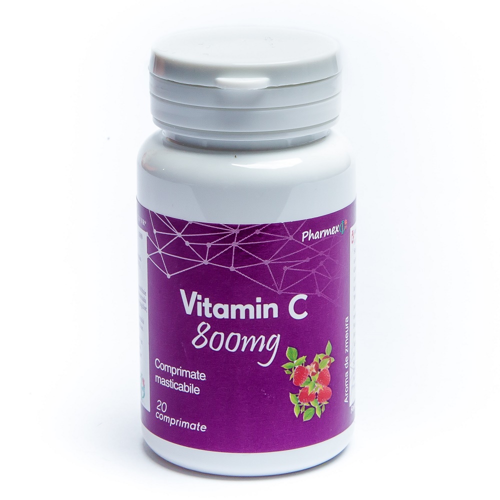 Vitamina C, 800 mg, 20 comprimate, Pharmex