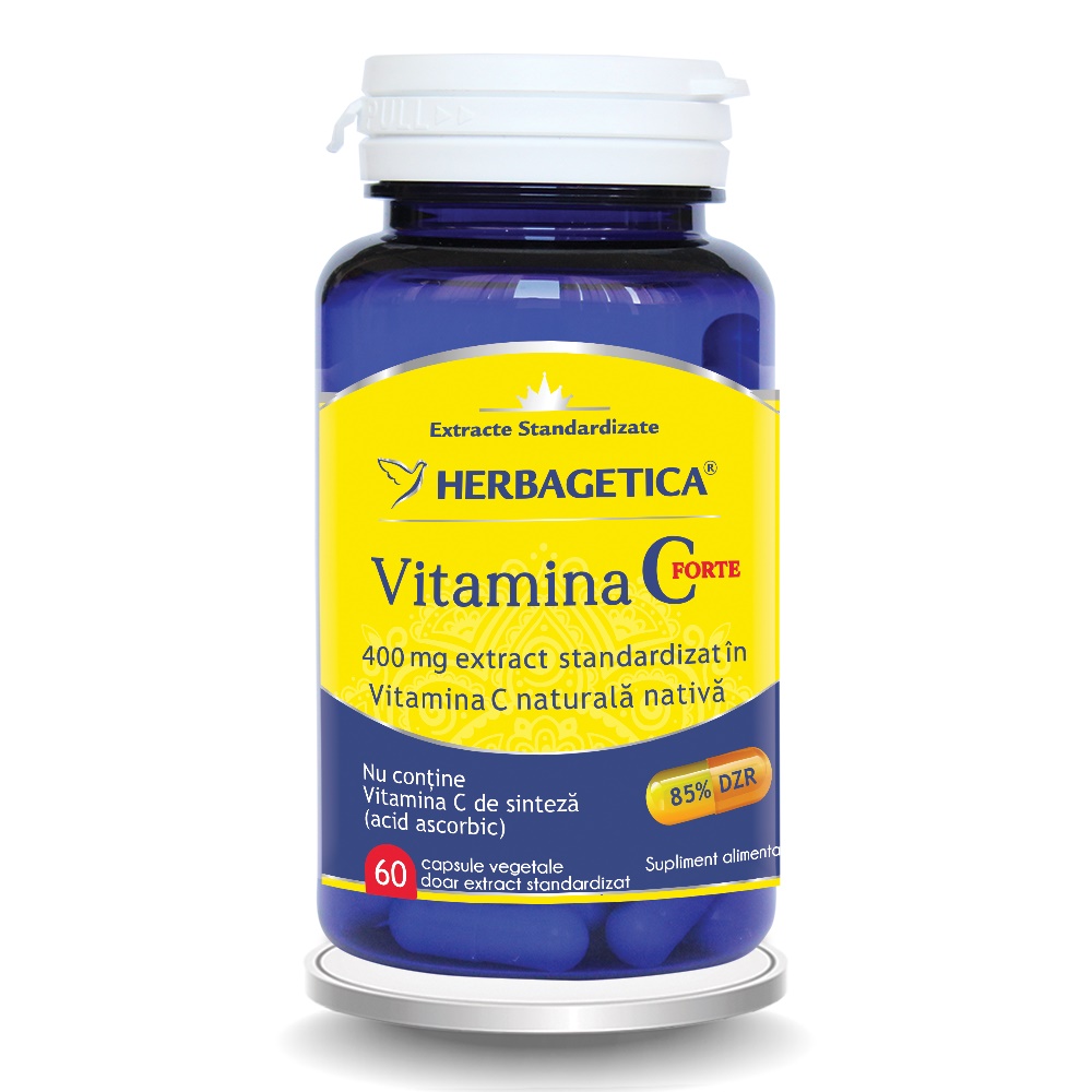 Vitamina C Forte 400 mg, 60 capsule, Herbagetica