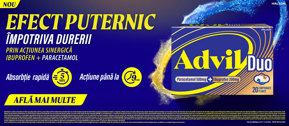 Advil Duo, 500 mg/200 mg, comprimate filmate, Haleon