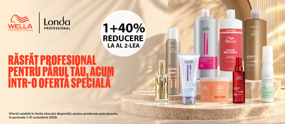 Wella Professionals 1+40% Reducere la la 2-lea Octombrie