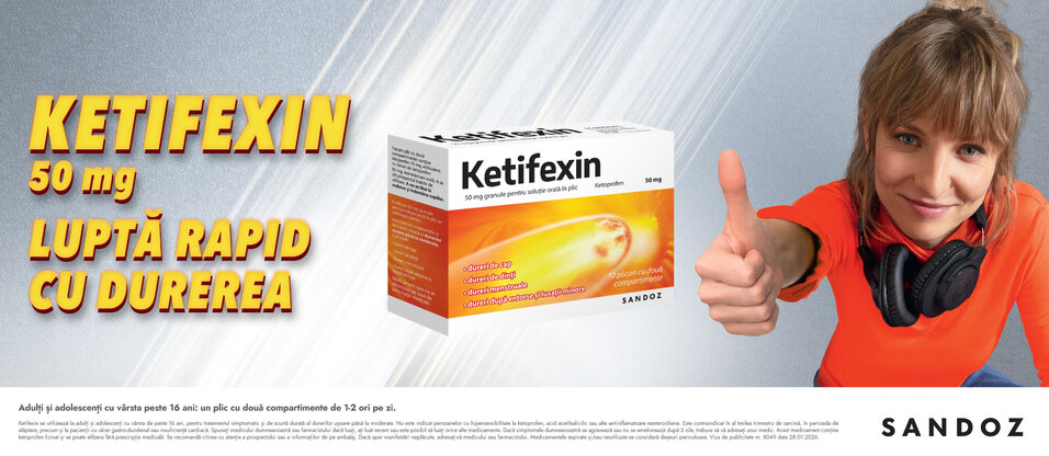 Ketifexin, 50 mg granule pentru soluţie orală, 10 plicuri, Sandoz