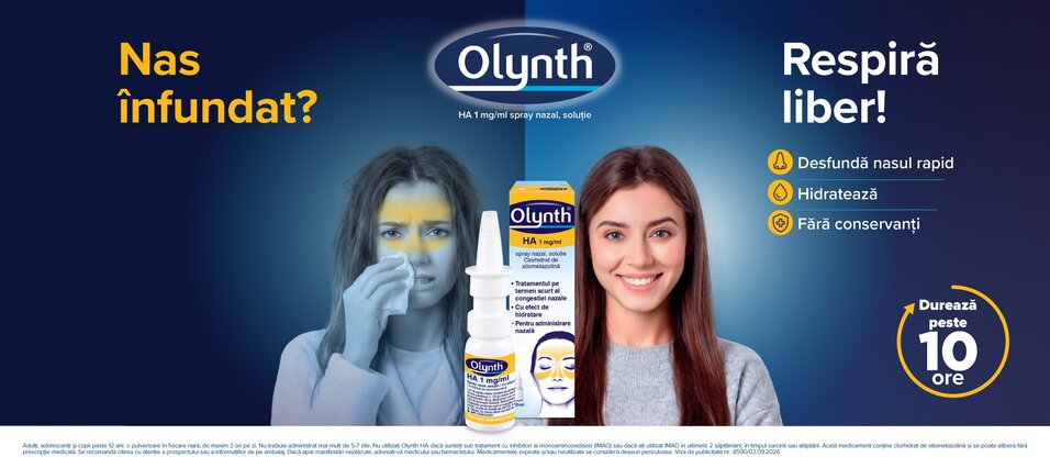 Olynth HA spray nazal, soluţie, 1 mg/ml, 10 ml, Johnson&Johnson